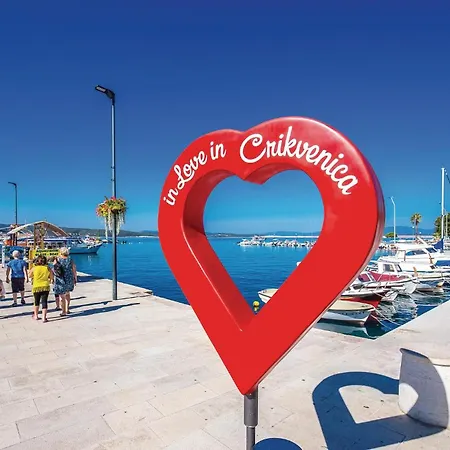 2 Bedroom Beach Front Apartment In Crikvenica Daire